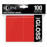 Ultra PRO - ECLIPSE GLOSS Standard Sleeves 100ct - Apple Red