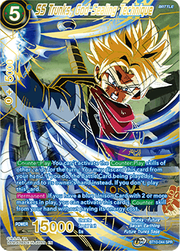 BT10-044 - SS Trunks, God-Sealing Technique - Special Rare - 2ND EDITION