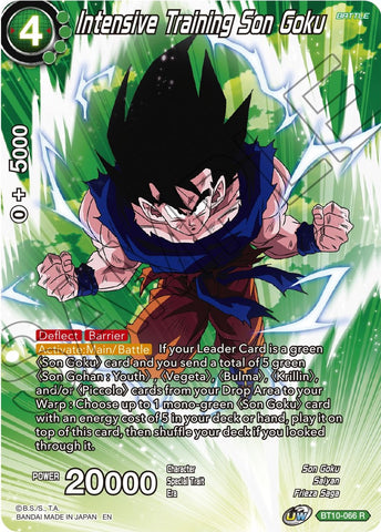 BT10-066 - Intensive Training Son Goku - Rare Alt Art FOIL