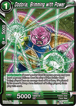BT10-082 - Dodoria, Brimming with Power - Rare FOIL - 2ND EDITION
