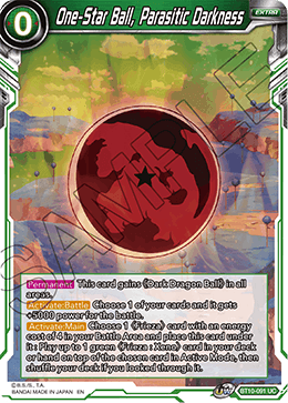 BT10-091 - One-Star Ball, Parasitic Darkness - Uncommon FOIL - 2ND EDITION
