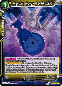 BT10-119 - Negative Energy One-Star Ball - Common FOIL - 2ND EDITION