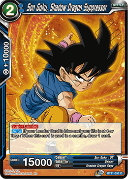 BT11-051 - Son Goku, Shadow Dragon Suppressor - Common FOIL