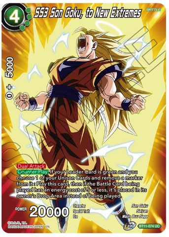 BT11-074 - SS3 Son Goku, to New Extremes - Uncommon Alt Art FOIL