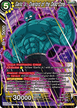 BT11-104 - Garlic Jr., Overlord of the Dead Zone - Super Rare - 2ND EDITION