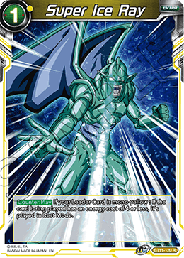 BT11-120 - Super Ice Ray - Rare FOIL - 2ND EDITION