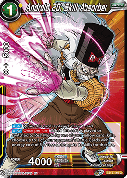 BT13-116 - Android 20, Skill Absorber - Common