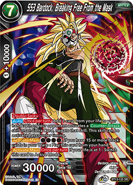 BT13-125 - SS3 Bardock, Breaking Free From the Mask - Super Rare