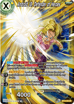 BT14-093 - Android 18, Defender of Heroes - Super Rare