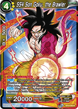 BT14-095 - SS4 Son Goku, the Brawler - Rare FOIL
