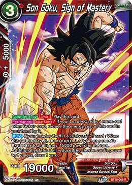 BT16-006 - Son Goku, Sign of Mastery - Rare FOIL