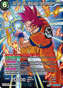 BT16-024 - SSG Son Goku, Miraculous Transformation - Super Rare