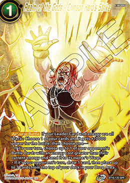 BT16-125 - Realm of the Gods - Crimson Hero's Strike - Special Rare