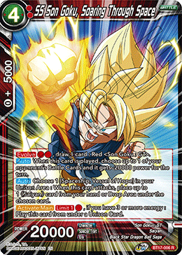 BT17-006 - SS Son Goku, Soaring Through Space - Rare FOIL