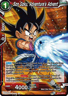 BT17-008 - Son Goku, Adventure's Advent - Common FOIL