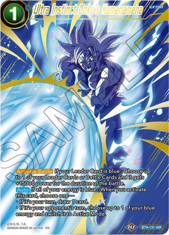 BT9-131 - Ultra Instinct Goku's Kamehameha - Iconic Attack Rare Alt Art - Gold Stamp