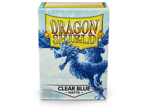 Dragon Shield - Standard Sleeves 100ct - Clear Blue MATTE
