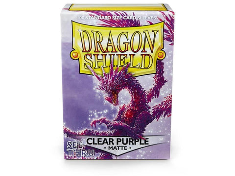 Dragon Shield - Standard Sleeves 100ct - Clear Purple MATTE