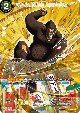 DB1-064 - Great Ape Son Goku, Saiyan Instincts - Super Rare Alt Art FOIL