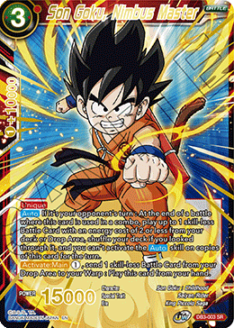 DB3-003 - Son Goku, Nimbus Master - Super Rare Alt Art