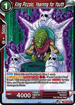 DB3-016 - King Piccolo, Yearning for Youth - Common