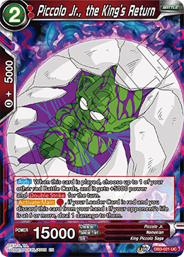 DB3-021 - Piccolo Jr., the King's Return - Uncommon