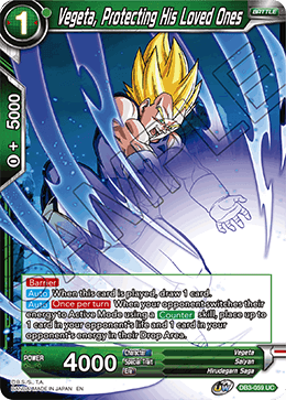 DB3-059 - Vegeta, Protecting His Loved Ones - Uncommon