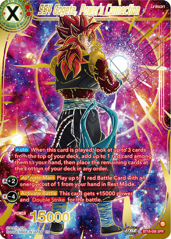 BT18-006 - SS4 Gogeta, Power's Connection - Special Rare