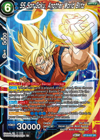 BT18-037 - SS Son Goku, Another World Blitz - Super Rare