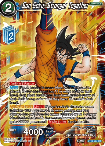 BT19-037 - Son Goku, Stronger Together - Super Rare