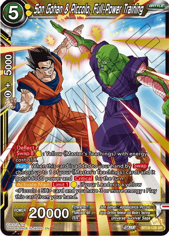 BT19-128 - Son Gohan & Piccolo, Full-Power Training - Super Rare