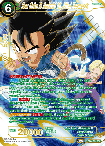 BT20-064 - Son Goku & Android 18, Vital Teamwork - Special Rare