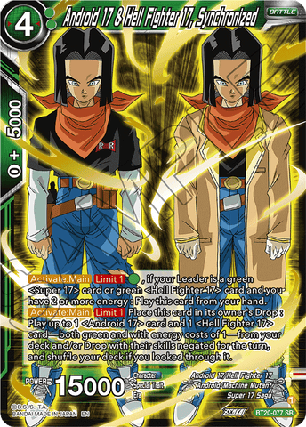 BT20-077 - Android 17 & Hell Fighter 17, Synchronized - Super Rare