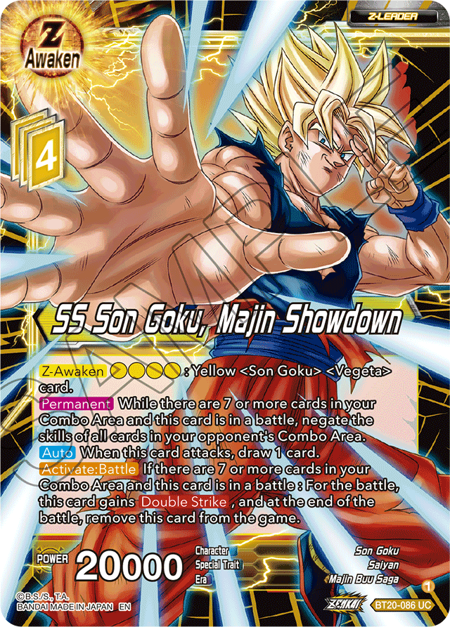 BT20-086 - SS Son Goku, Majin Showdown