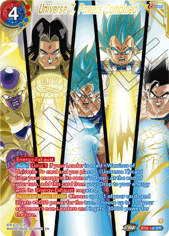 BT20-140 - Universe 7, Powers Combined - Special Rare