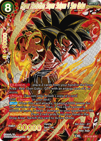 BT3-123 - Hyper Evolution Super Saiyan 4 Son Goku - Secret Rare Alt Art