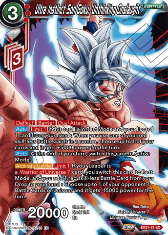 EX21-21 - Ultra Instinct Son Goku, Unthinking Onslaught - Expansion Rare