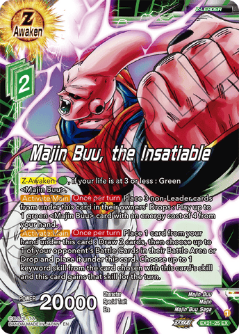 EX21-25 - Majin Buu, the Insatiable - Leader - Expansion Rare
