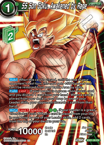 EX21-26 - SS Son Goku, Awakened by Rage - Expansion Rare