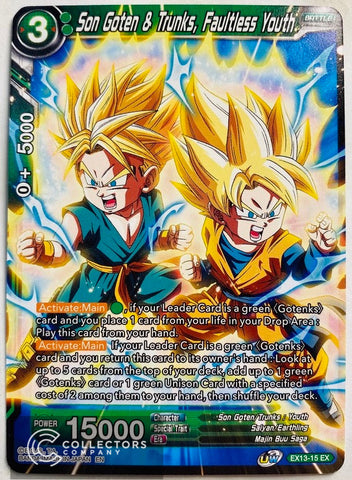 EX13-15 - Son Goten & Trunks, Faultless Youth - Expansion Rare