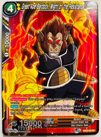 EX13-23 - Great Ape Bardock, Might of the Resistance - Expansion Rare