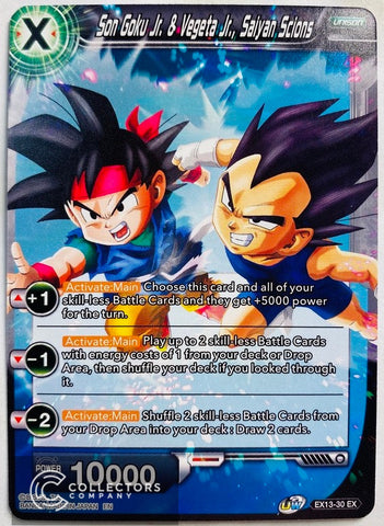 EX13-30 - Son Goku Jr. & Vegeta Jr., Saiyan Scions - Expansion Rare