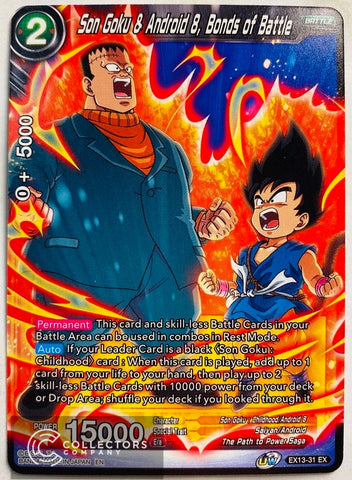 EX13-31 - Son Goku & Android 8, Bonds of Battle - Expansion Rare