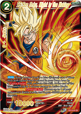 EX19-03 - SS Son Goku, Might in the Making - Expansion Rare FOIL