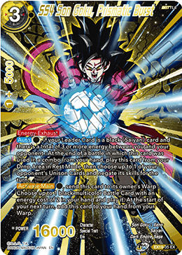 EX19-35 - SS4 Son Goku, Prismatic Burst - Expansion Rare FOIL
