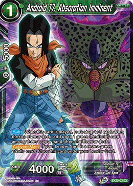 EX20-03 - Android 17, Absorption Imminent - Expansion Rare SILVER FOIL