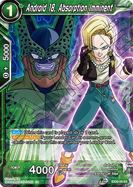 EX20-05 - Android 18, Absorption Imminent - Expansion Rare SILVER FOIL