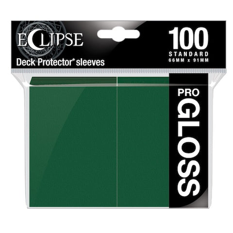 Ultra PRO - ECLIPSE GLOSS Standard Sleeves 100ct - Forest Green