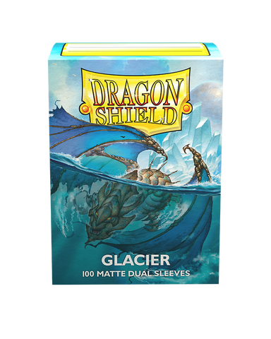 Dragon Shield - Standard MATTE DUAL Sleeves 100ct - Glacier