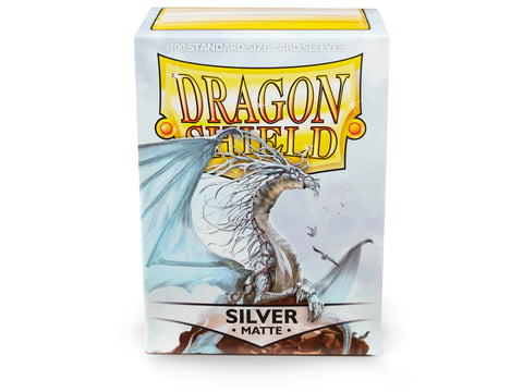 Dragon Shield - Standard Sleeves 100ct - Silver MATTE